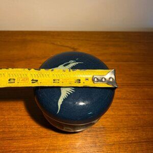 Choi Asian pottery butter dish amazing celadon glaze